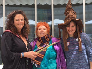 From left: Sue Ganz-Schmitt, Sue Berger, Claire Moore at Critiquenic 2017.