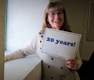 April Halprin Wayland celebrating 20 years of teaching in 2019 photo credit Alexis O'Neill (1) (1)