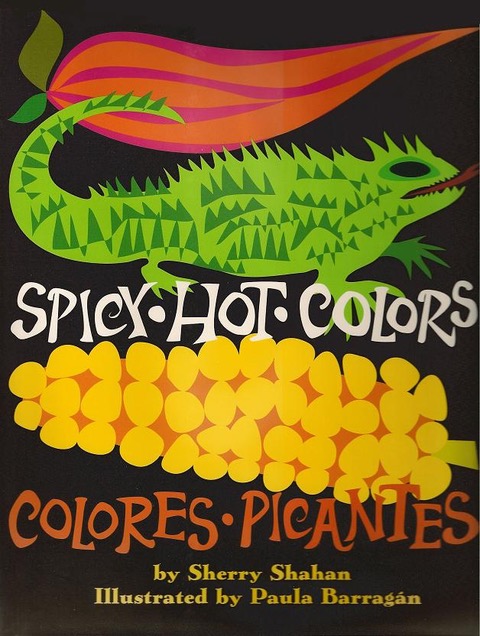 Two cover images from Sherry Shahan's books Ice Island and Spicy Hot Color / Colored Picantes